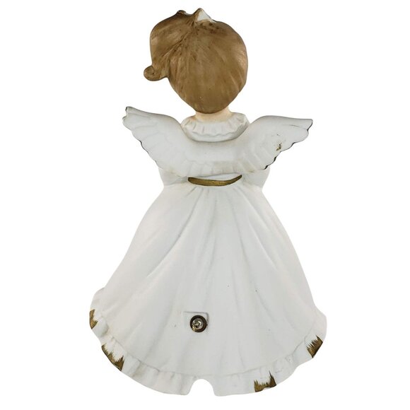 Vintage Ceramic Praying Angel Nightlight With Cord 6.75" Tall Christmas Guardian - Picture 4 of 8